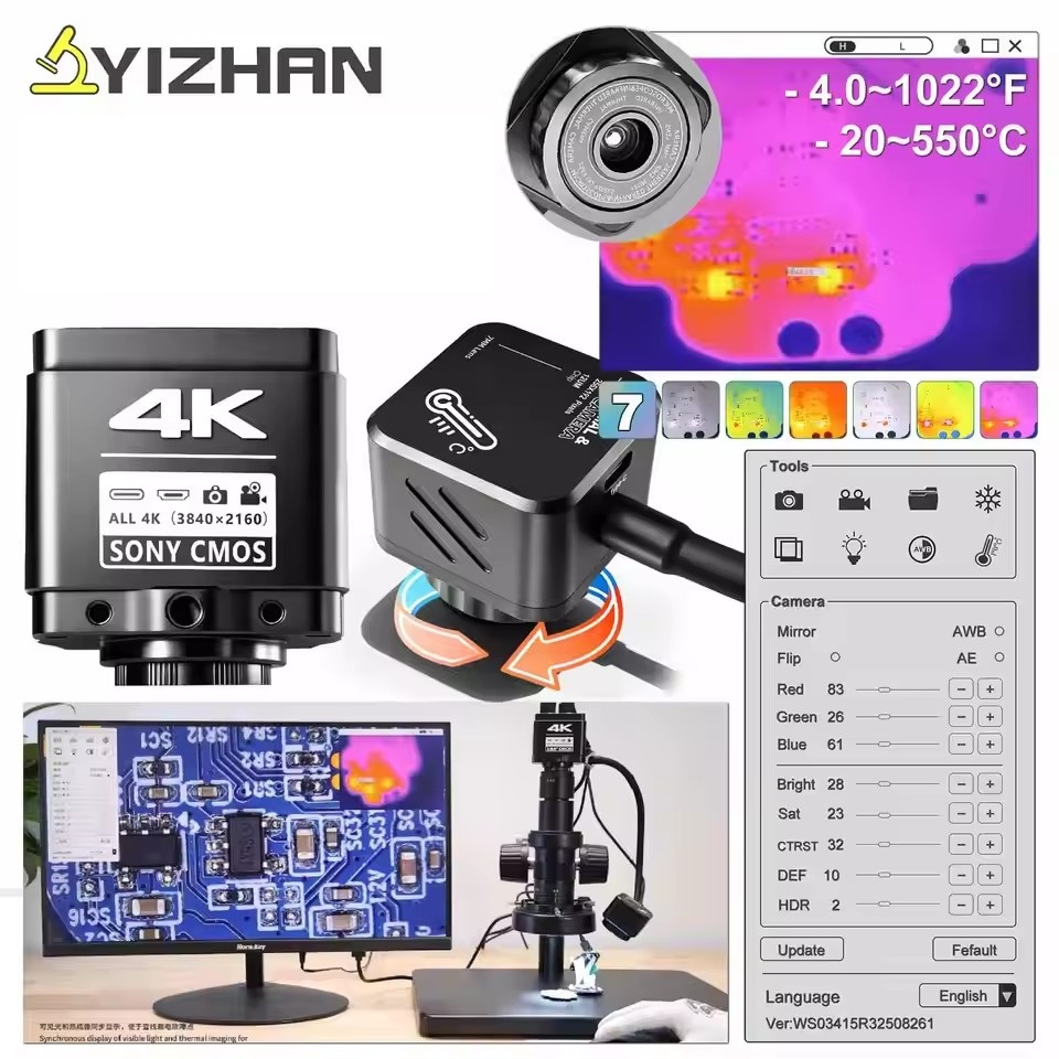 Electronics Repair In Usa - كاميرا مجهر حراري YIZHAN بدقة 256*192