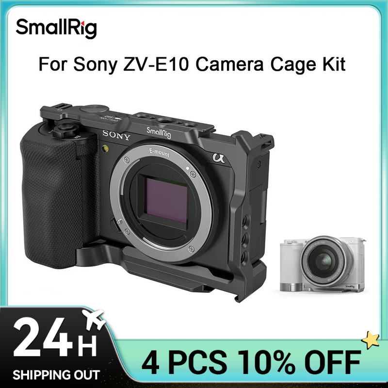 Sony Camera A6400 - كاميرا صغيرة سوني ZVE10 قفص مع