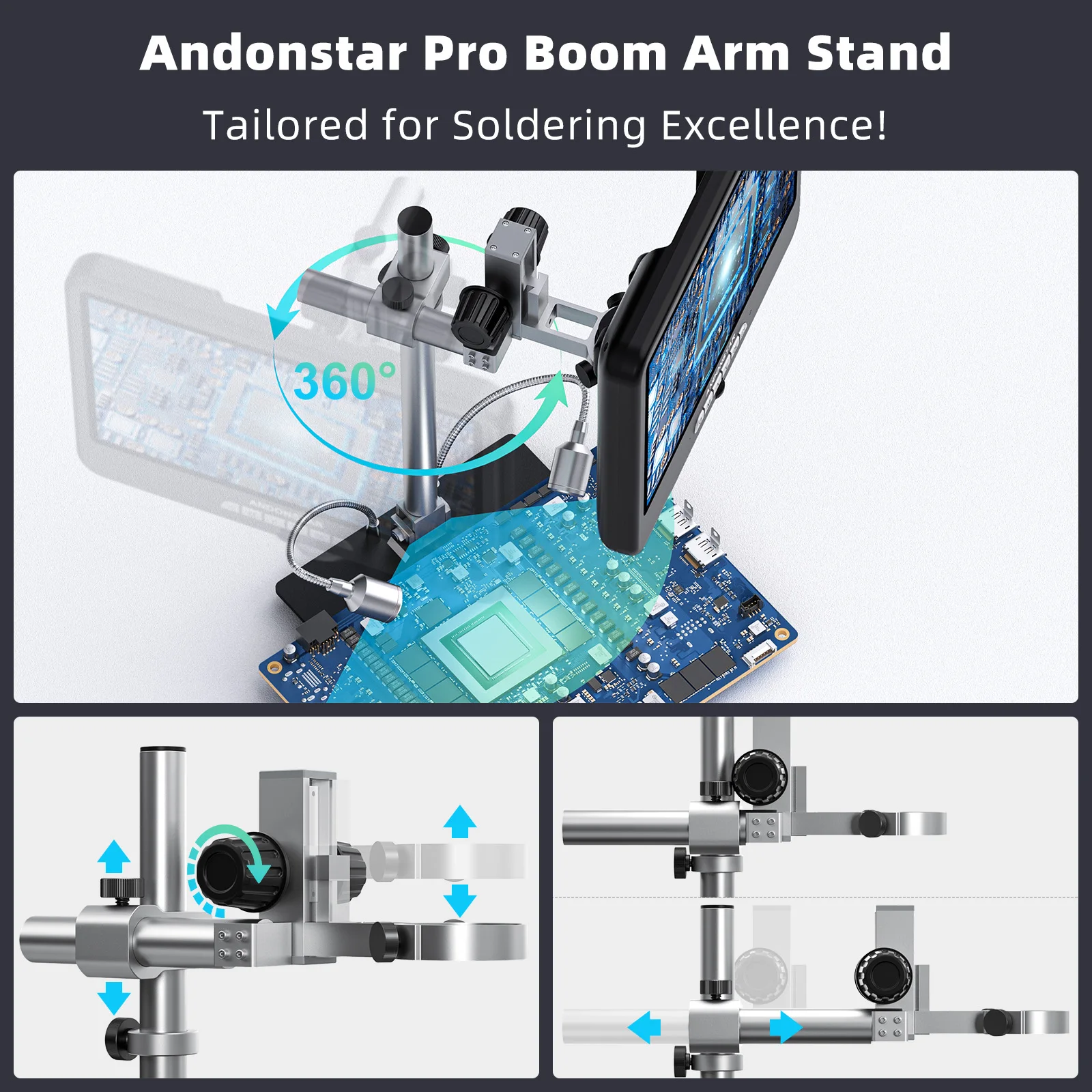 مجهر رقمي Andonstar AD210S-Pro - مراجعة Electronics Repair In Usa وسعره