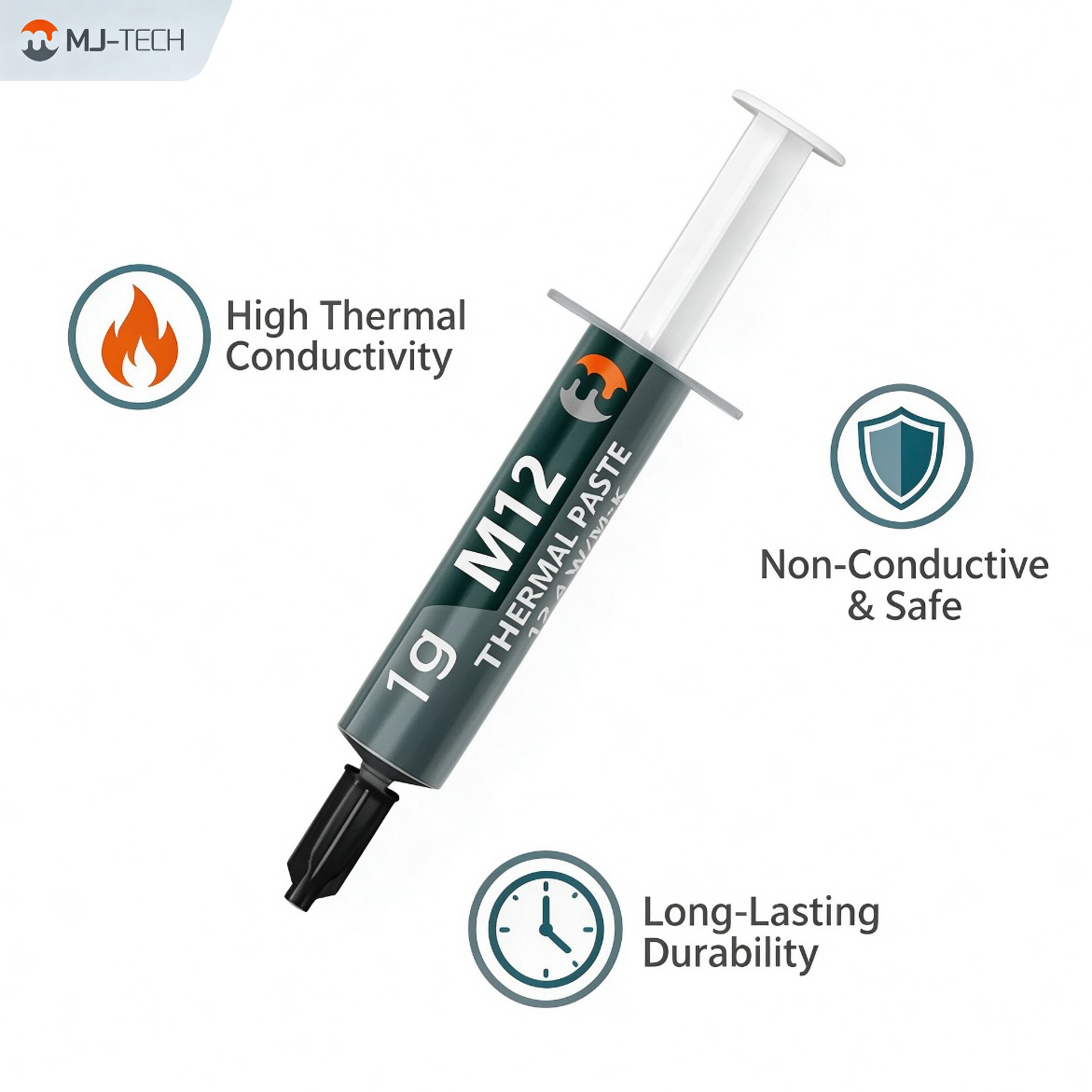 معجون حراري MJ-TECH M8 M12 M14 - مراجعة Thermal Paste Cpu وسعره