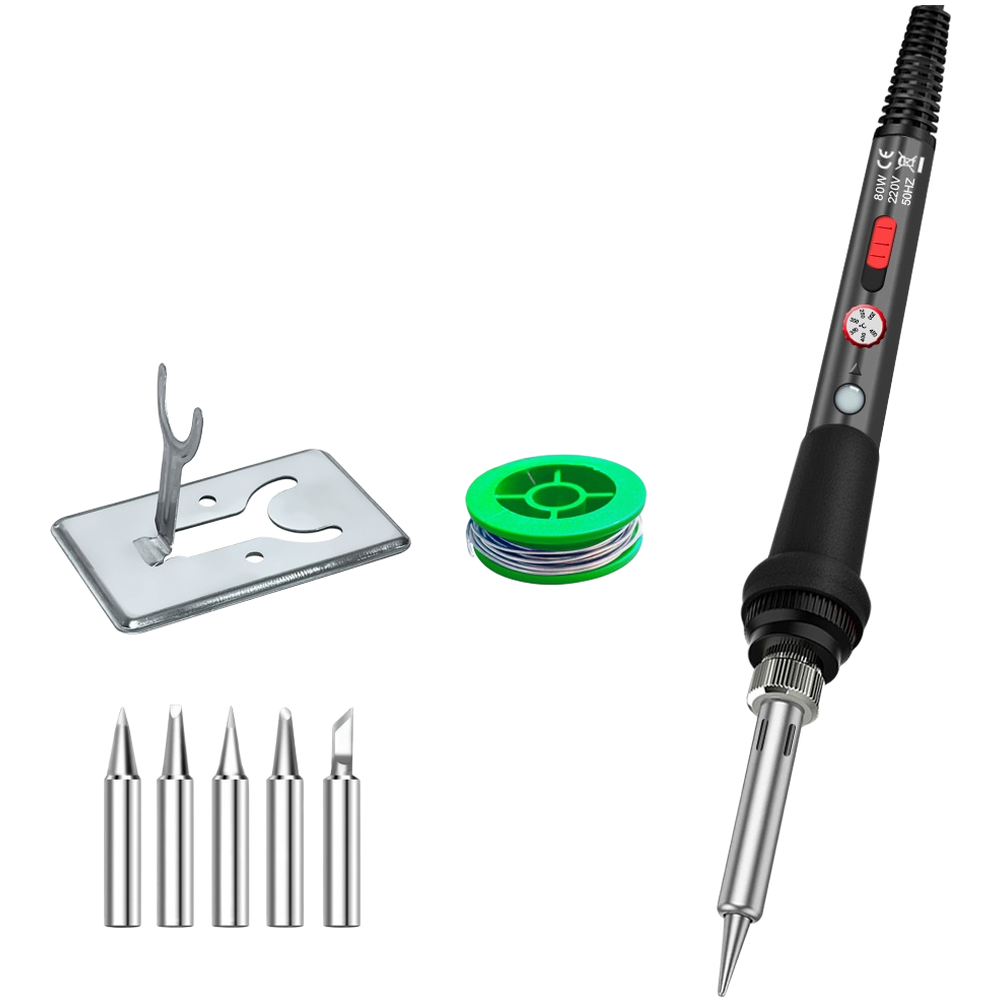 طقم مكواة لحام بقوة 80 واط مع  - مراجعة Electronics Repair Shops وسعره