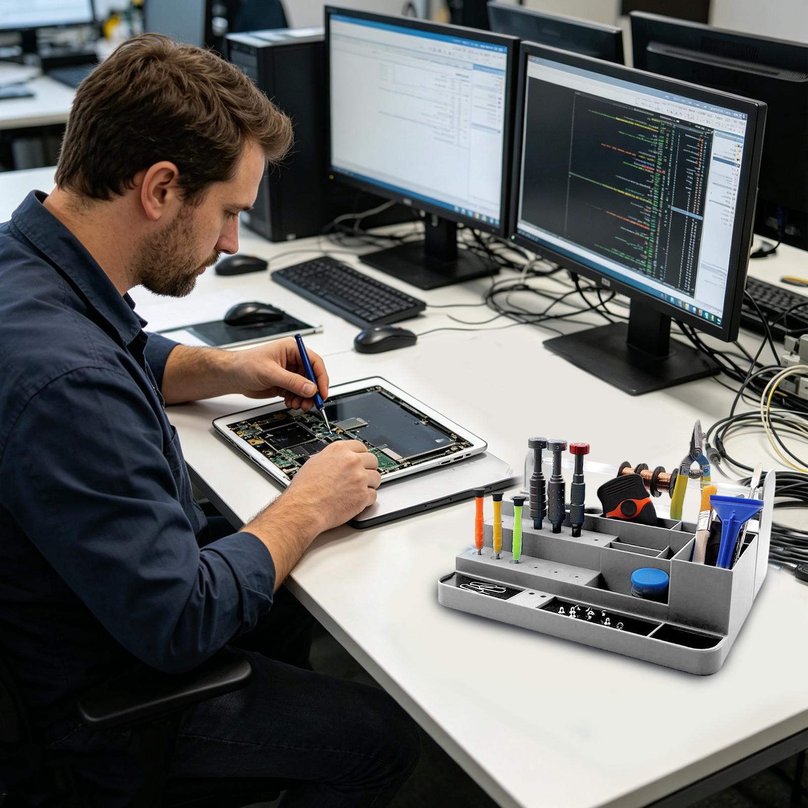حامل مفكات متعدد الأقسام شديد  - مراجعة Electronics Repair Shops وسعره