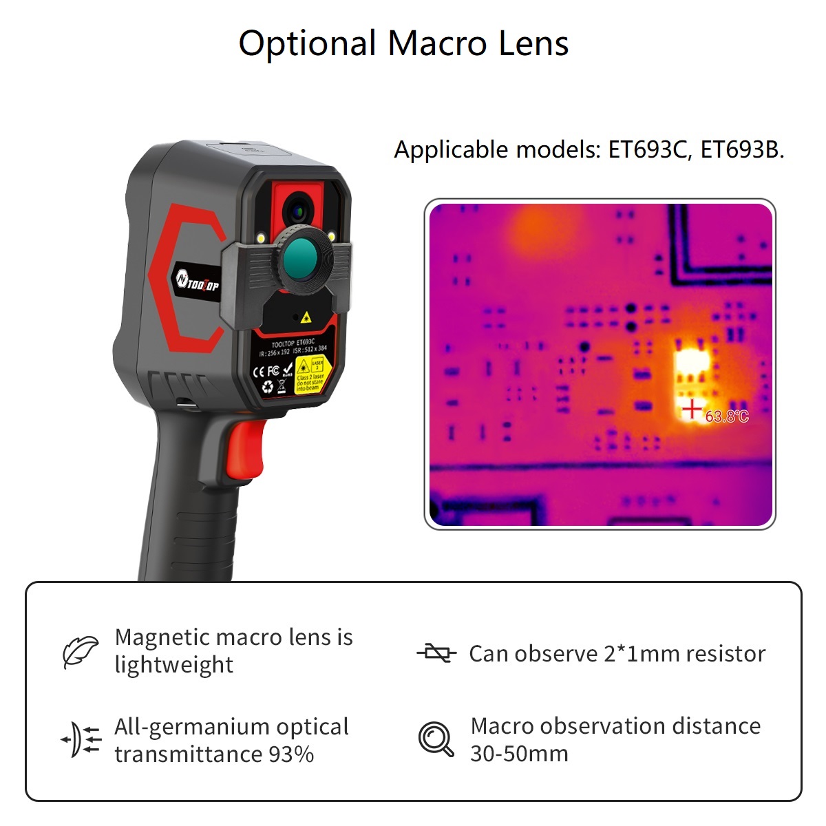 كاميرا حرارية TOOLTOP ET693C ف - مراجعة Electronics Repair Images وسعره